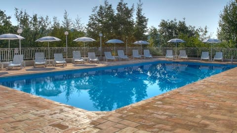 The full sized swimming pool