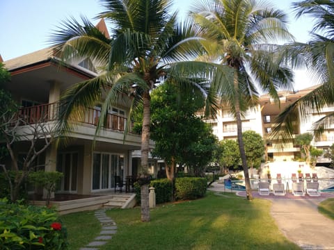 Stunning 3 bedroom villa with private spa, right beside main swimming pool.