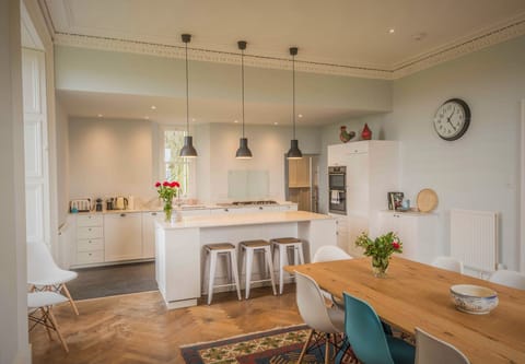 The kitchen is very well equipped & has all you need to create great meals! 