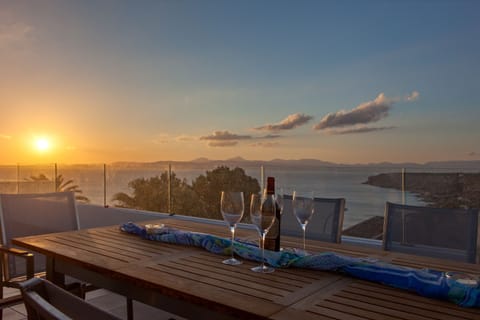 sunset on the roofterrace