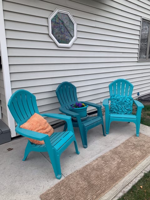 Comfy outdoor seating in sun or on shaded porch