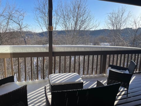 Private deck winter