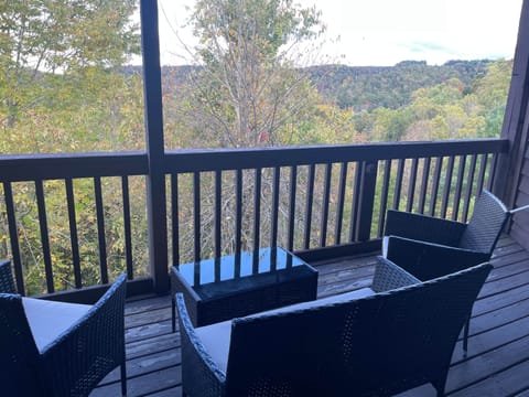 Fall private deck view