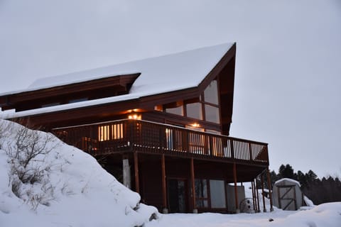 Serene winter setting of The Haven. It's just as warm and cozy as it looks.  