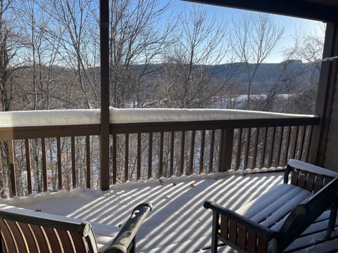 Private deck winter