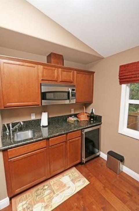 More complete kitchen available on island just steps from your front door.