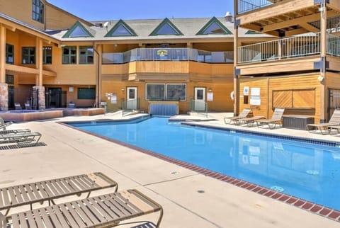 Across street: pool open winter, 4 hot tubs, sauna, fitness ctr, arcade gameroom