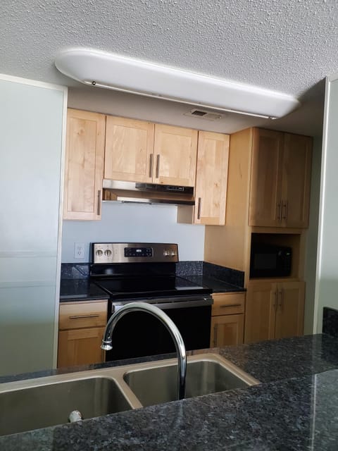 Kitchen remodeled with new appliances and cabinets