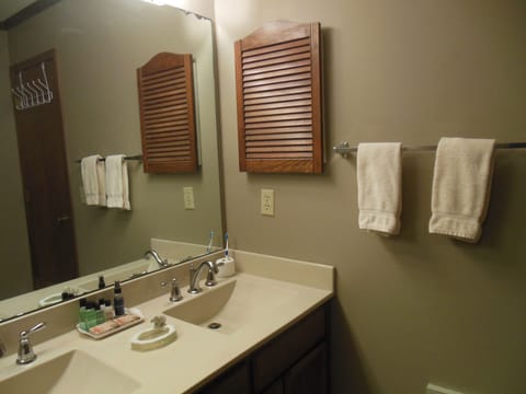 Master bath - newly renovated with walk in shower - tub in 2nd bathroom