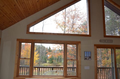 Fall is Here!  The Salmon are Swimming upstream past the house!