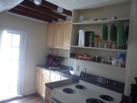 Door to deck on the roof