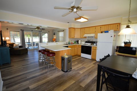 Open concept living/kitchen/dining