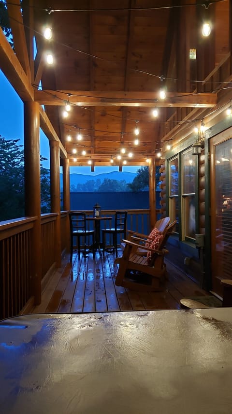 Mountain views from hot tub