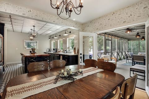 Kitchen and dining area