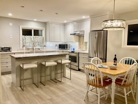 The kitchen is stocked with all the tools you need for gourmet cooking.