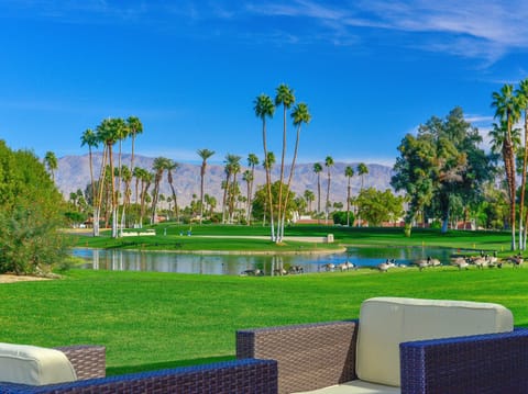 View of 18th Green of "Shore" Course from patio.