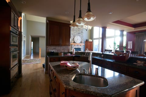 Fully stocked kitchen with top-quality appliances