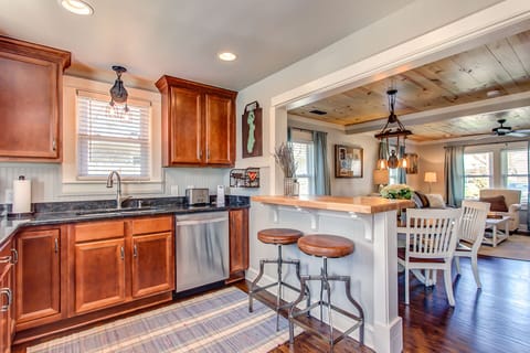 While you are busy in the kitchen you can still be involved with family time.