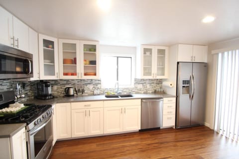 Updated kitchen and fully stocked