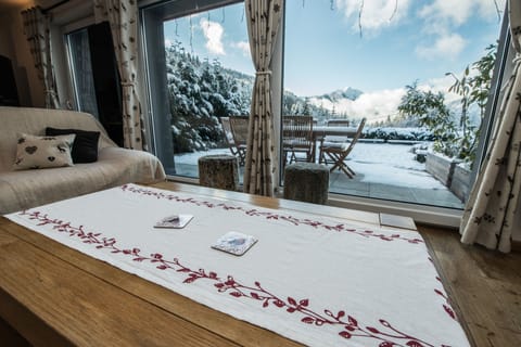 The view from the living room