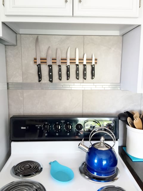 A well equipped kitchen, with everything you will desire for meal preparation