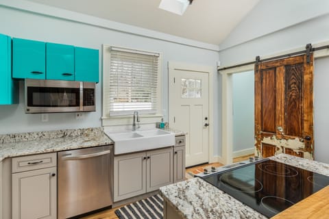 Right Off the Kitchen is the Luxury Secondary Bathroom