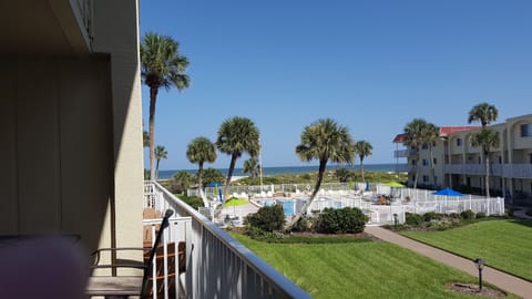 View from sitting on balcony. 