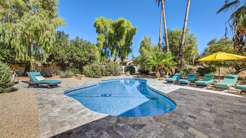 3/4 Acre Private Resort-Like Yard with Heated Poo.  We have a fence we can add if you have small children.l