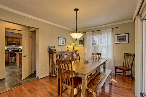 Dining room on the main floor, off the kitchen.