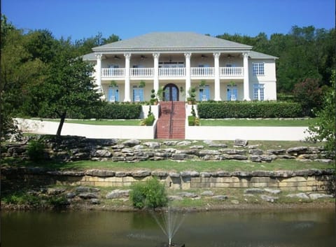 Private and convenient gated estate with incredible views of much of Tulsa.