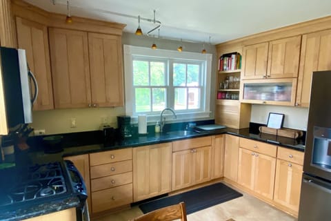 Kitchen. Stocked for guests who like to cook. Stand mixer, food processor, etc.