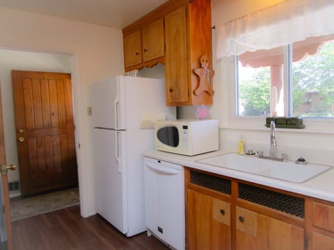 Front entry right off kitchen that faces the front yard.  
