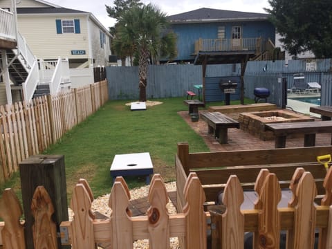 Fence and grass added Spring 2021