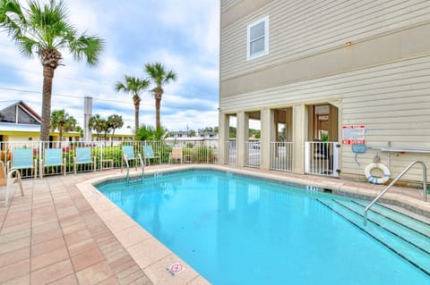 Villa is next to pool!