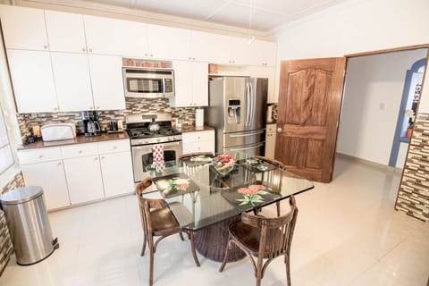 all modern appliances in the kitchen