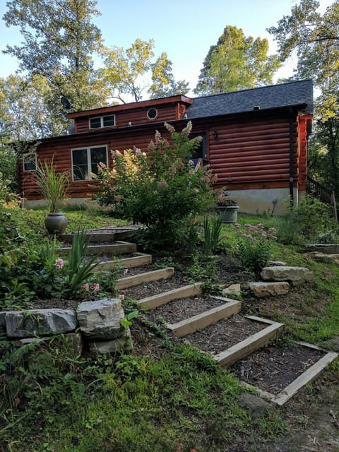 Front entrance in Spring