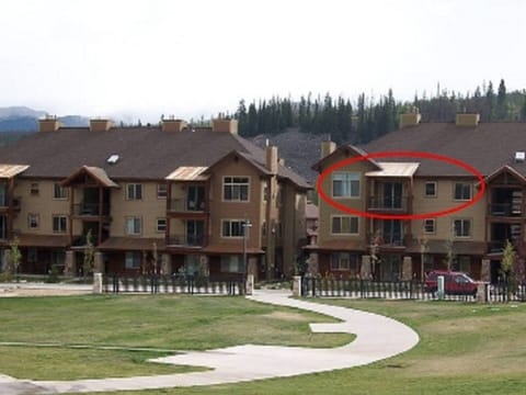 Your condo looking over downtown Hideaway Park