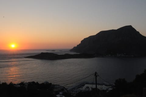 SUNSET IN AIGEIAN SEA