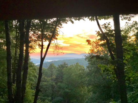 Morning view from the new deck