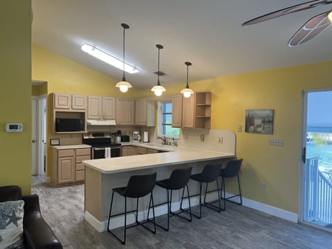 Fully stocked kitchen