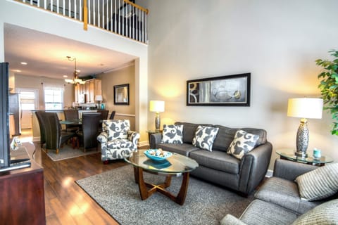 Two story main living room