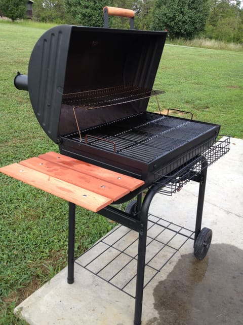 outside charcoal grill