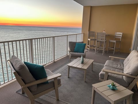 Master bedroom has patio door to balcony that overlooks the beautiful ocean!