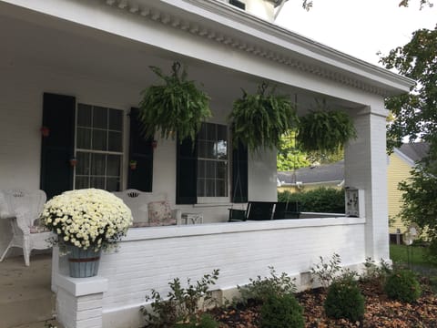 View of the front porch