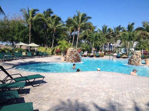 Fun relaxing pool time steps from the Condo 
