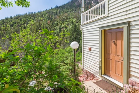 Looking out over to cog railway below