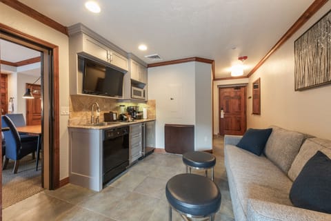 Living room with connecting door open (the door is normally close)