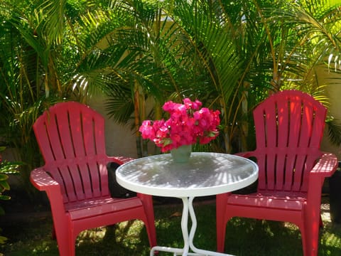 Some lemonade or a mai tai? Private garden.