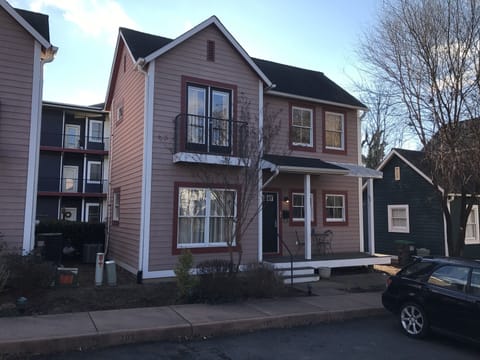 Front of our pink house 