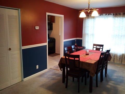 Dining Room for at least six guest